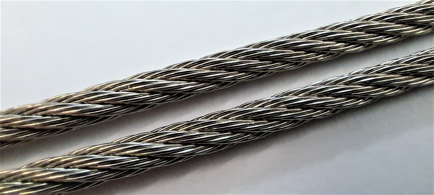 3mm Semi Flexible 7x7 Stainless Steel Cable