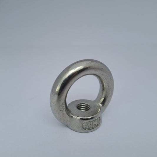 M6 Eye Nut in Stainless Steel Grade 316 on w