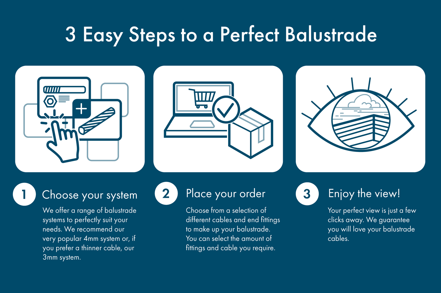 3 Easy steps to the perfect balustrade
